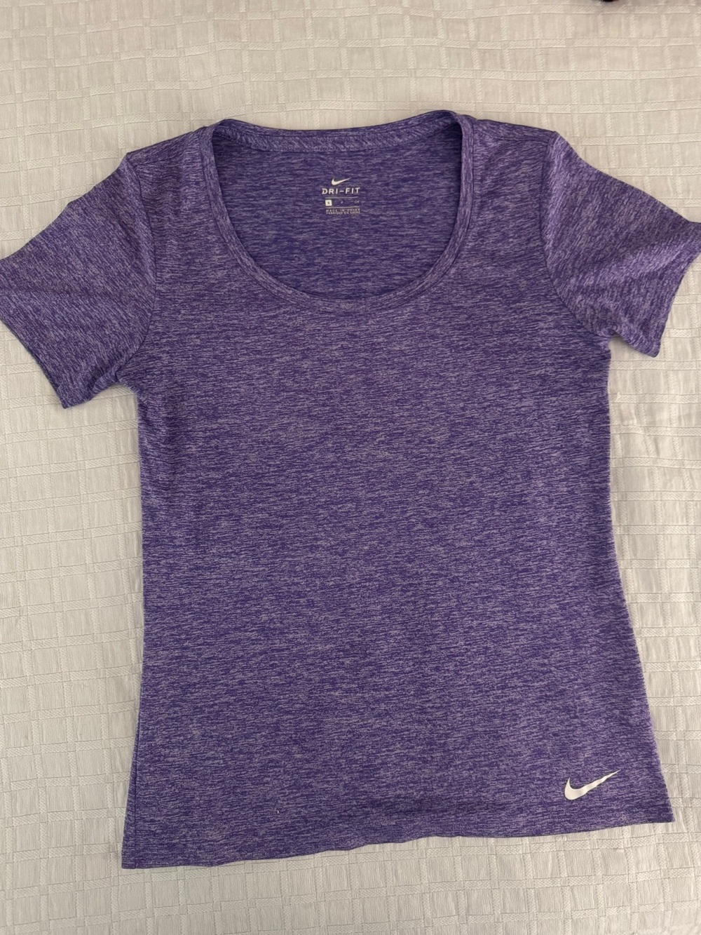 Nike Purple Heather Dri-FIT Scoop Neck Tee
